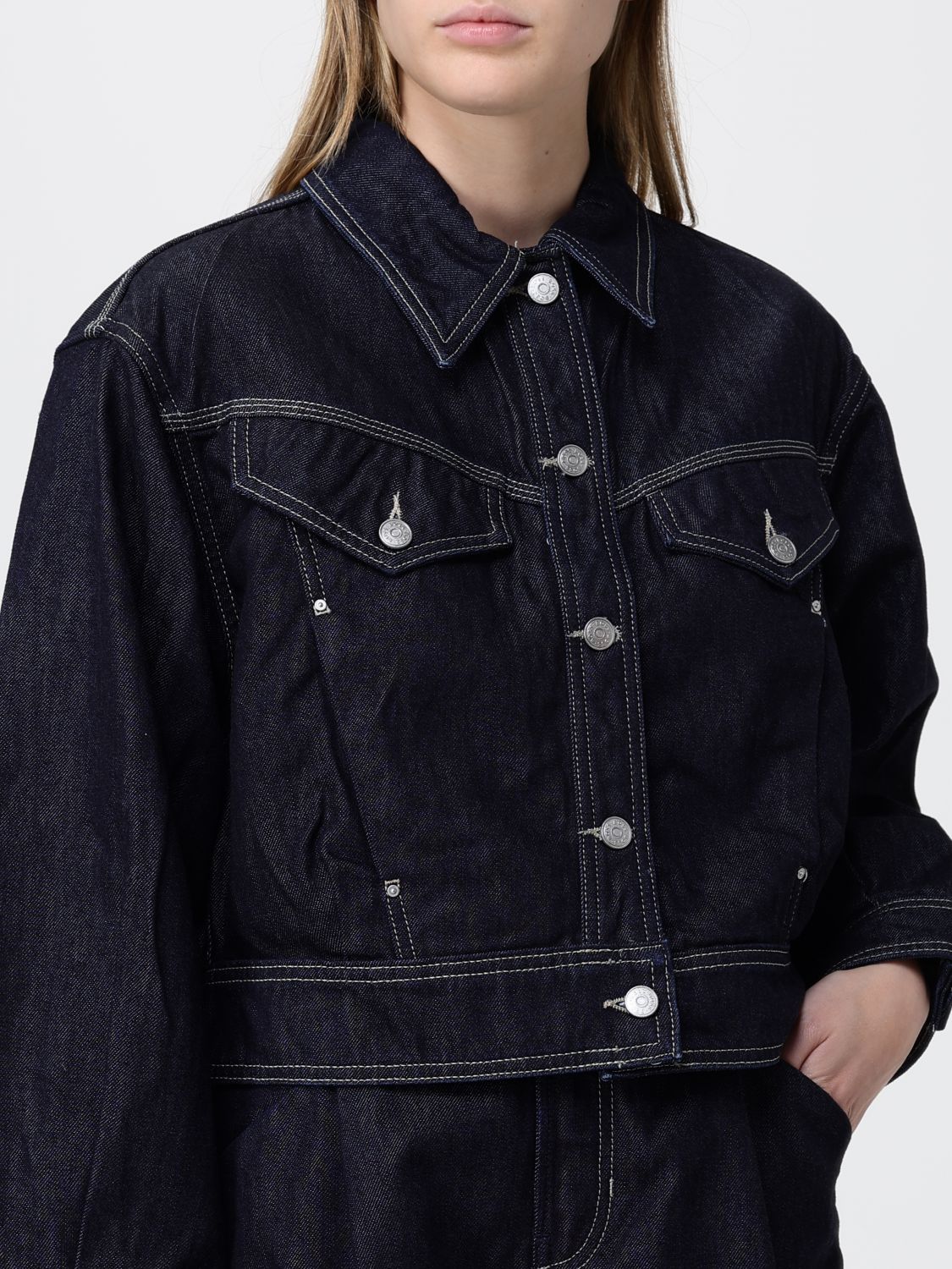 Jacket Woman color Blue