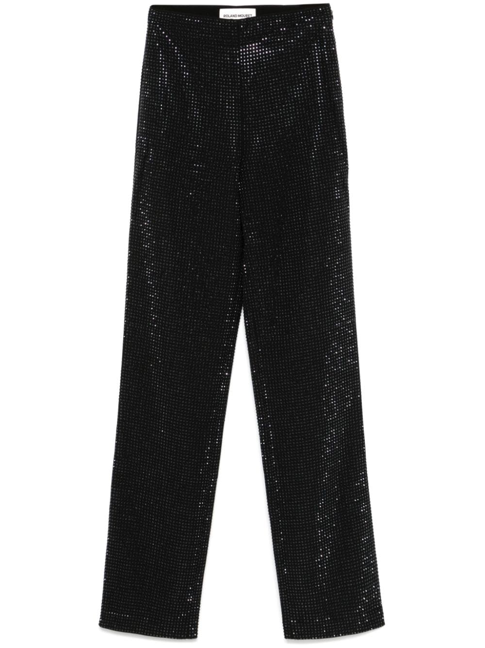 Crystal-embellished trousers - Black