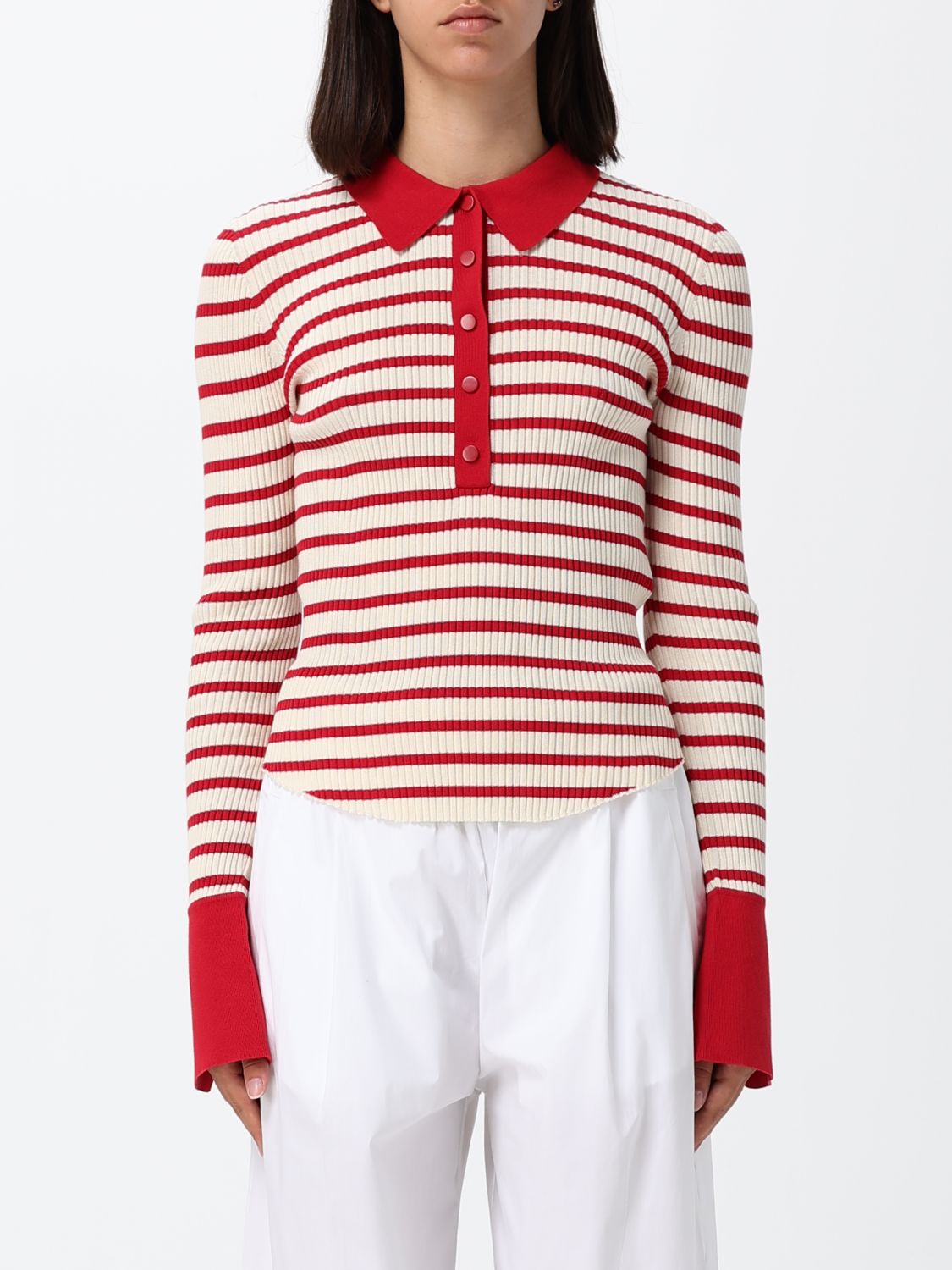 Polo Shirt Woman color Red