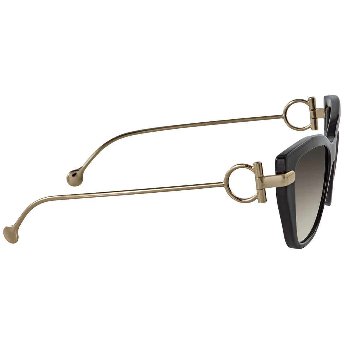 Ferragamo Black Cat Eye Ladies Sunglasses SF928S 001 55