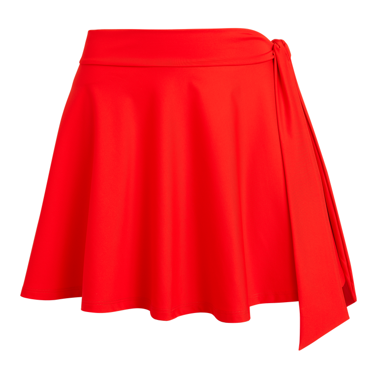 Side-tie beach skirt - Red