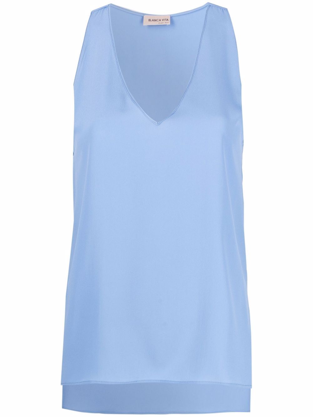 V-neck vest top - Blue