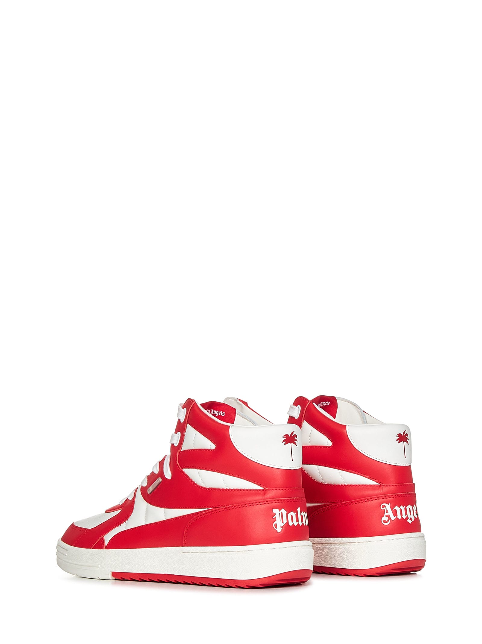 University high-top leather sneakers - White