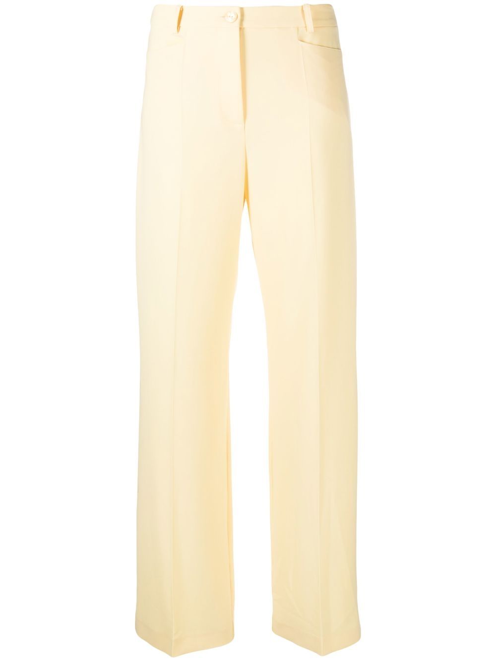 High waist palazzo pants - Yellow