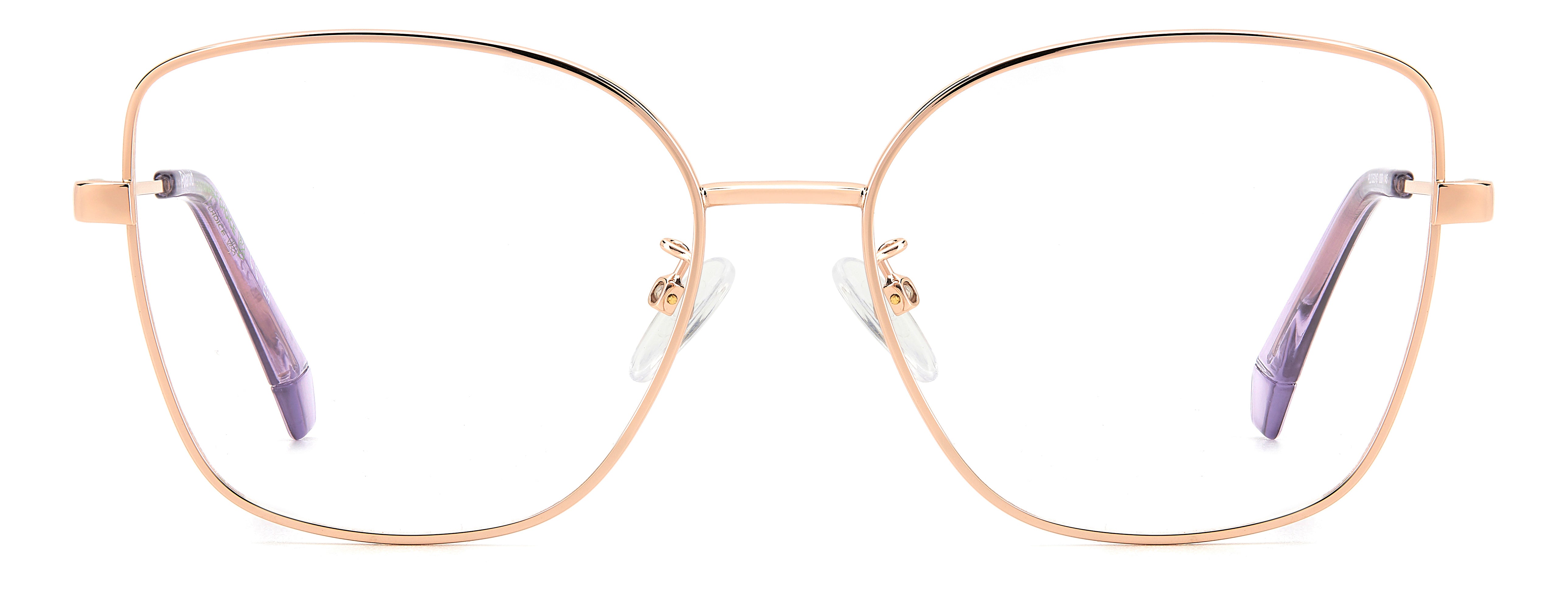 Polaroid Woman Polaroid PLD D521/G DDB Optical frames Metal Gold Butterfly