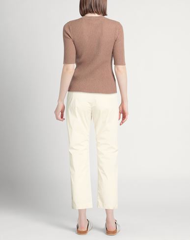 Woman Pants Ivory Size 4 Cotton, Polyester, Elastane