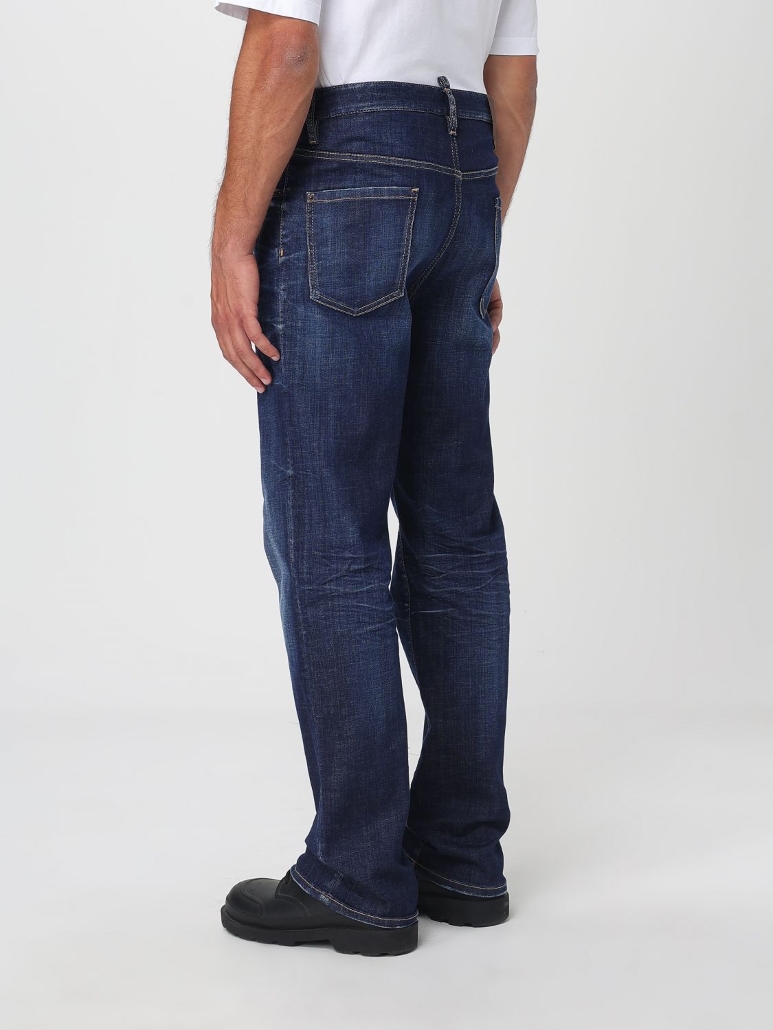 DSQUARED2 logo~tag jeans - Blue