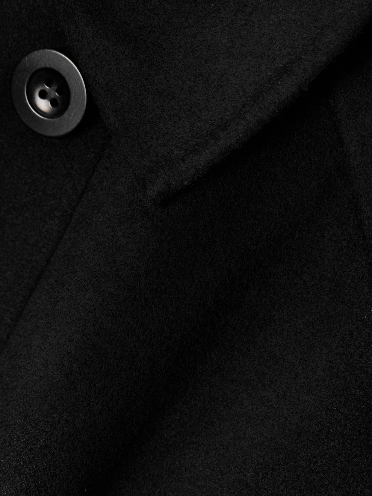 Yoonmi Belted Brushed Wool-blend Coat - Black