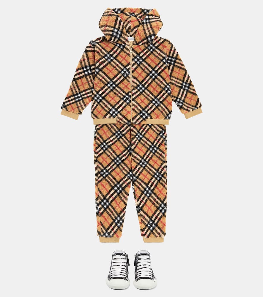 Burberry Check fleece sweatpants