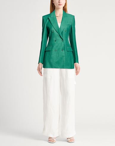 P. a.r. o.s. h. Woman Blazer Green Size XS Viscose, Linen