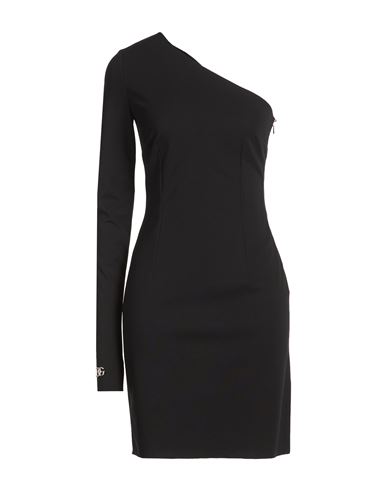 Woman Mini dress Black Size 8 Viscose, Polyamide, Elastane
