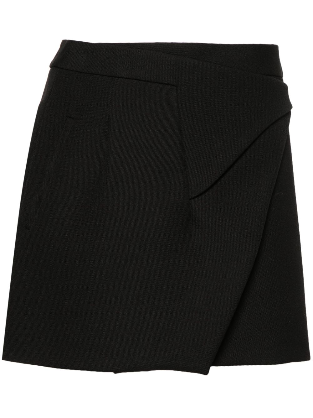 Wrap mini skirt - Black