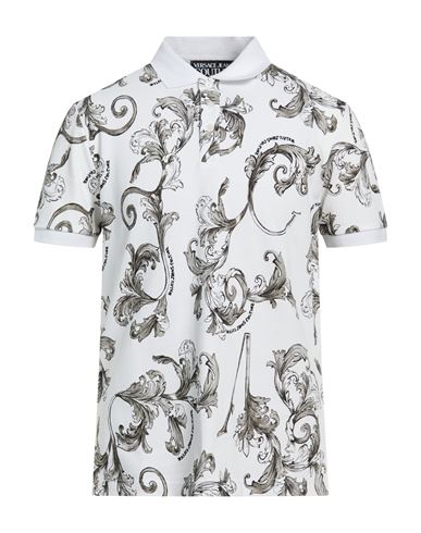 Man Polo shirt White Size S Cotton, Polyester, Polyamide