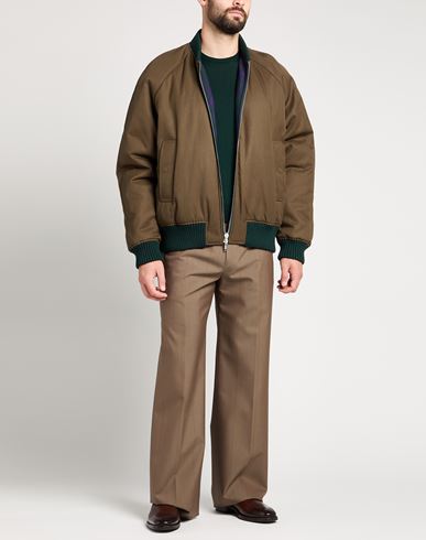 Man Jacket Brown Size XS Polyester, Virgin Wool, Cotton, Polyamide, Elastane
