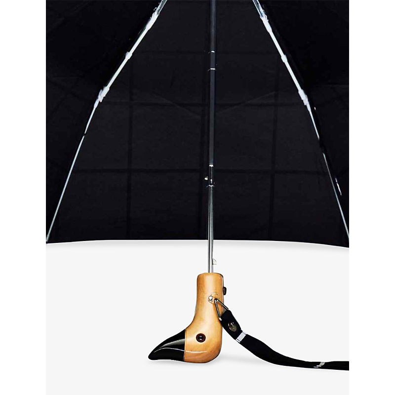 Compact Duck Grid-Pattern Umbrella