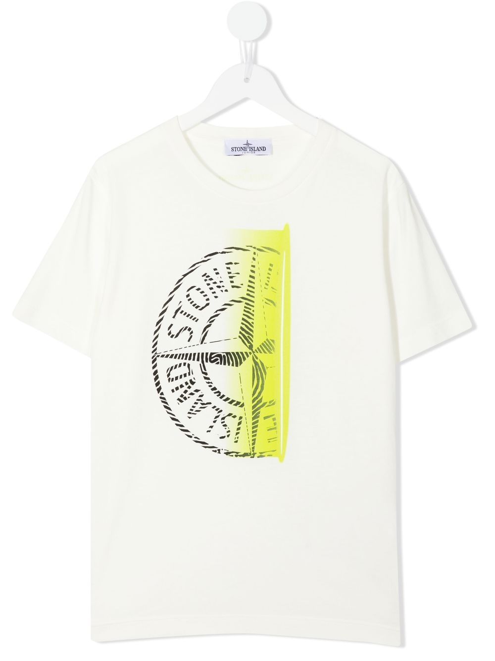 Compass-print cotton T-shirt - White