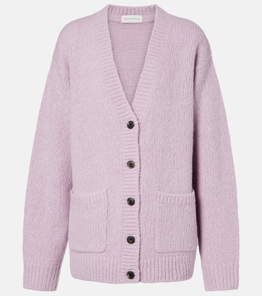 Alpaca and wool-blend cardigan