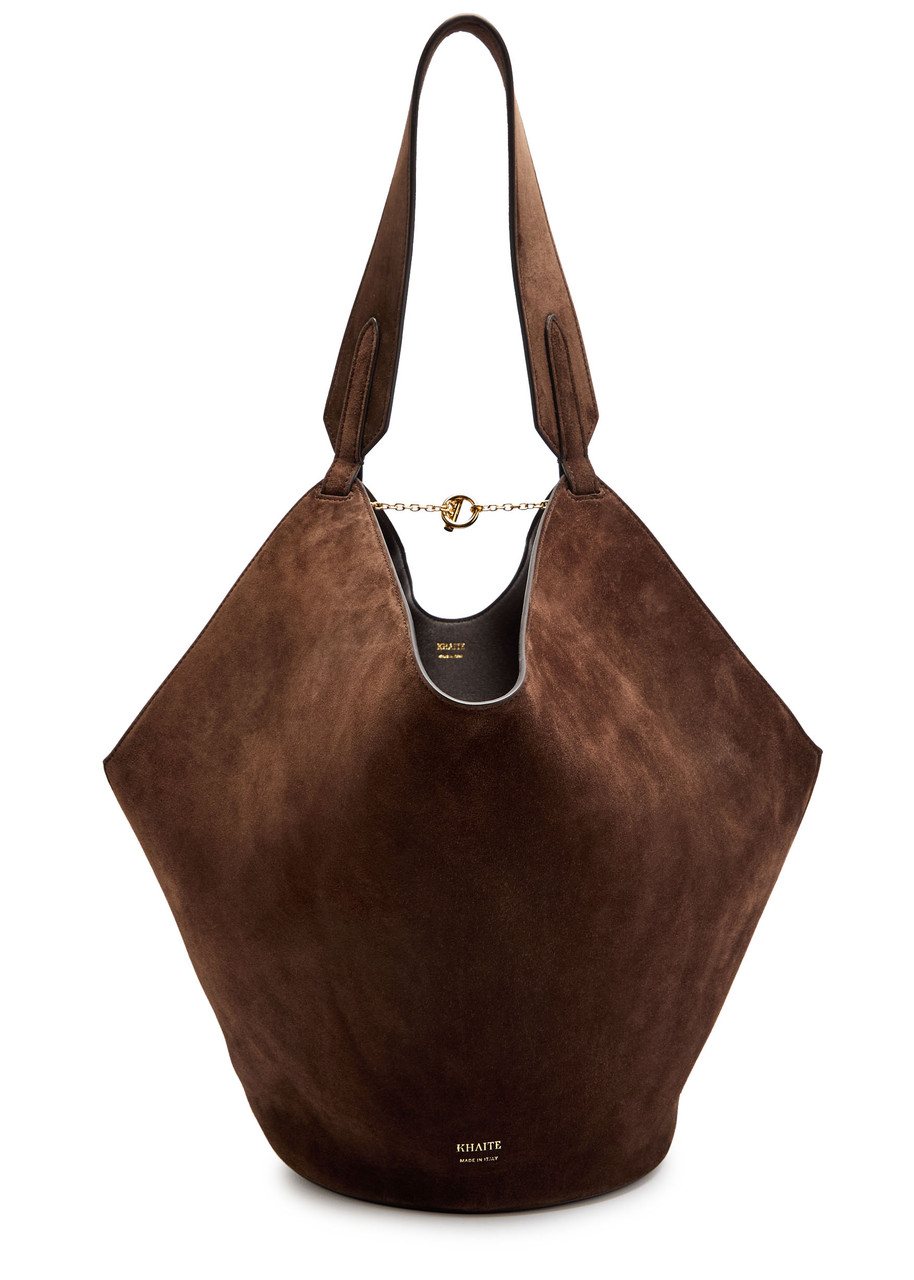 Lotus Small Suede Tote
