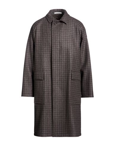 Man Coat Brown Size 40 Virgin Wool, Polyamide