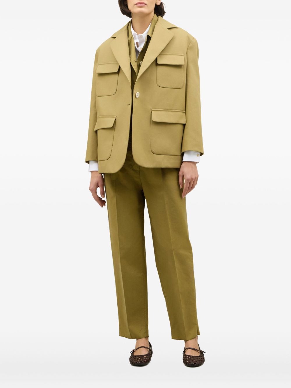 Boglioli button-down blazer - Green