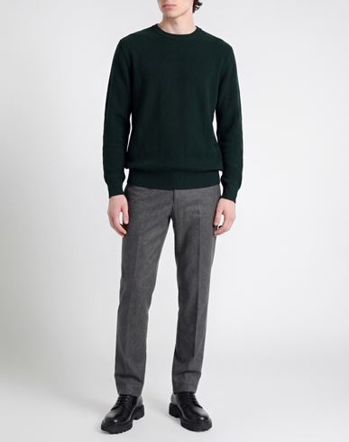 Man Sweater Dark green Size 46 Virgin Wool