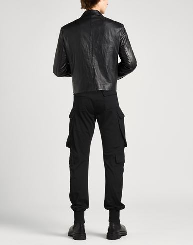 Man Pants Black Size M Cotton