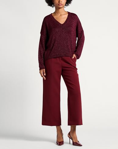 Woman Sweater Garnet Size ONESIZE Viscose, Polyester