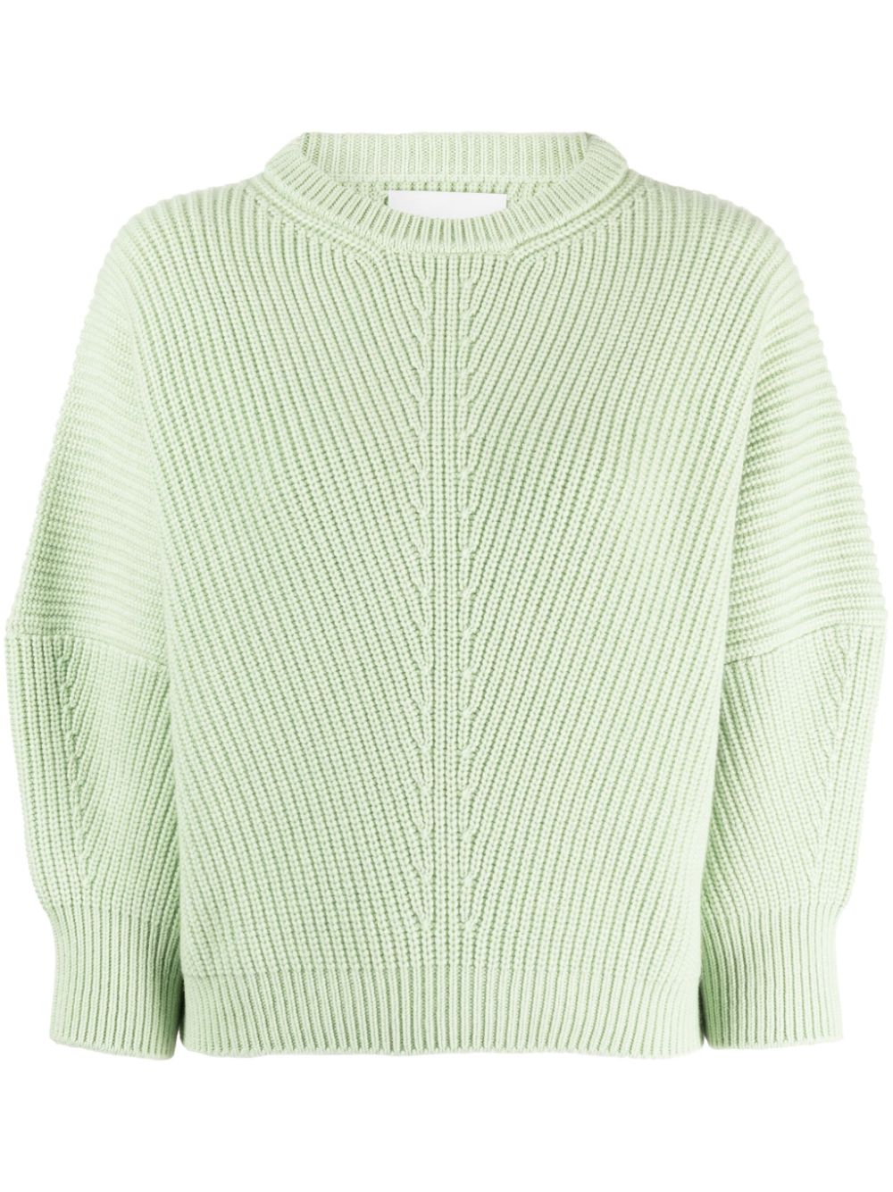 Ribbed-knit cashmere jumper - Green
