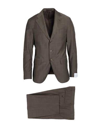 Man Suit Khaki Size 34 Super 130s Wool