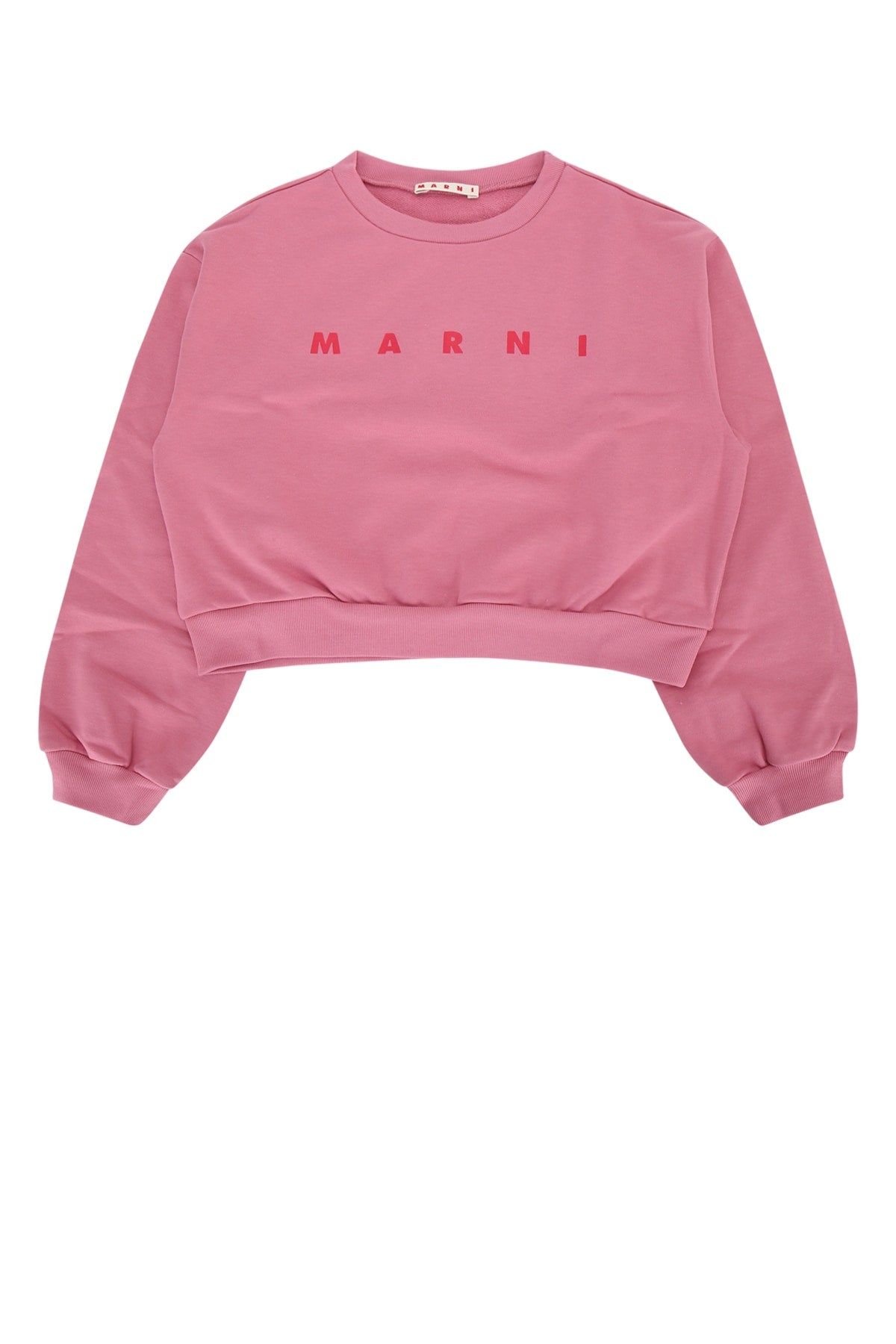 Logo-Embroidered Cotton Sweatshirt — Pink