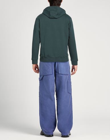 Man Sweatshirt Dark green Size L Cotton
