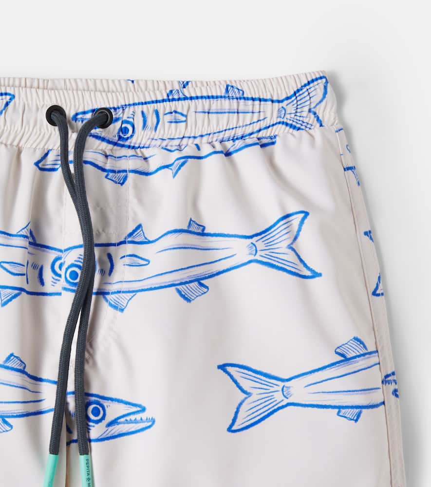 Printed swim trunks