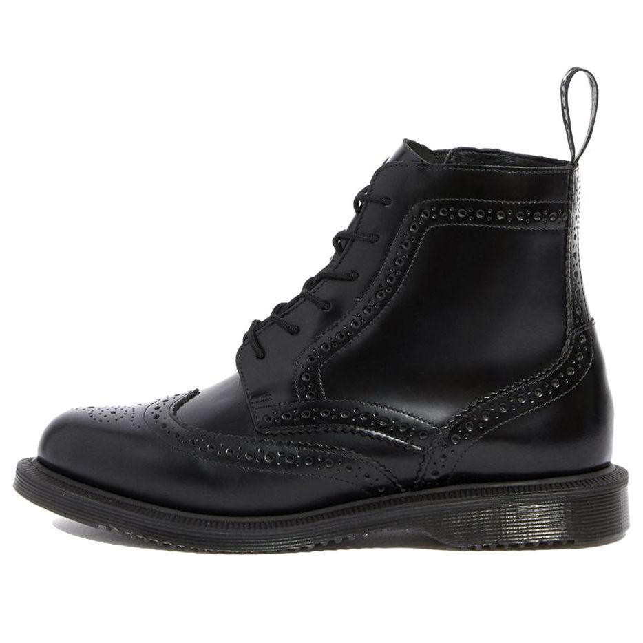 (WMNS) Dr.Martens Delphine Smooth Dress Boots 'Black'