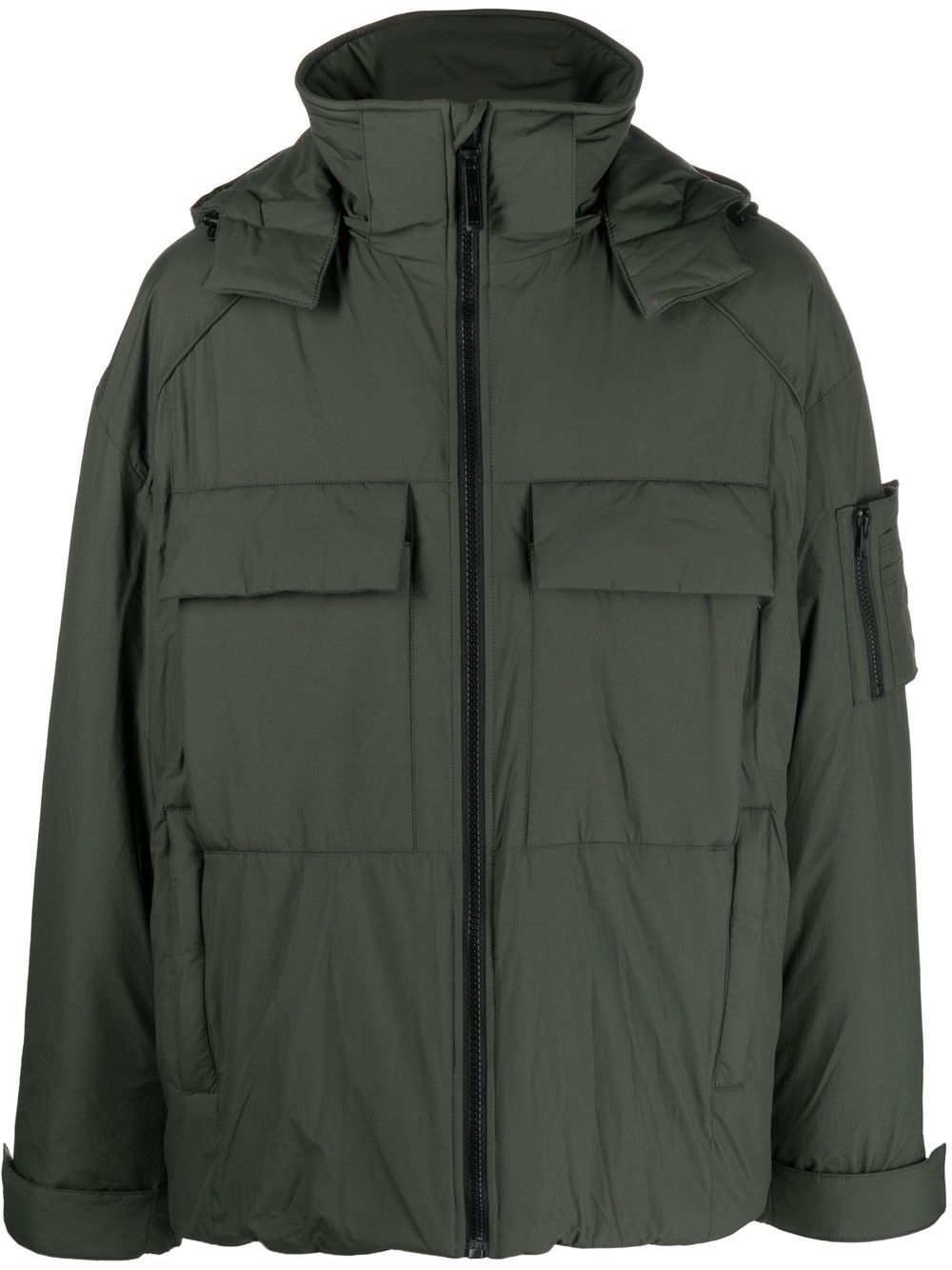 Padded zip-up jacket - Green
