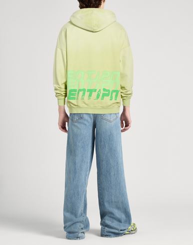Man Sweatshirt Light green Size M Cotton