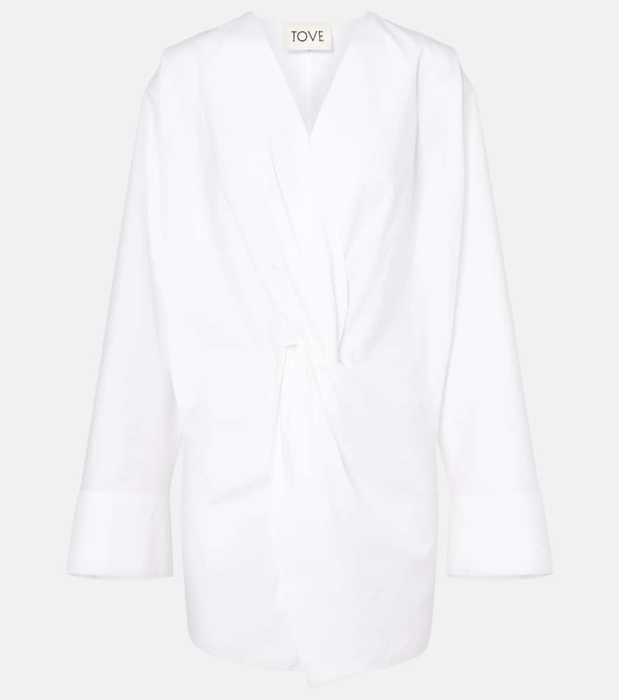 Destry gathered cotton poplin top