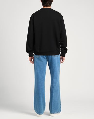 Man Sweatshirt Black Size XL Cotton