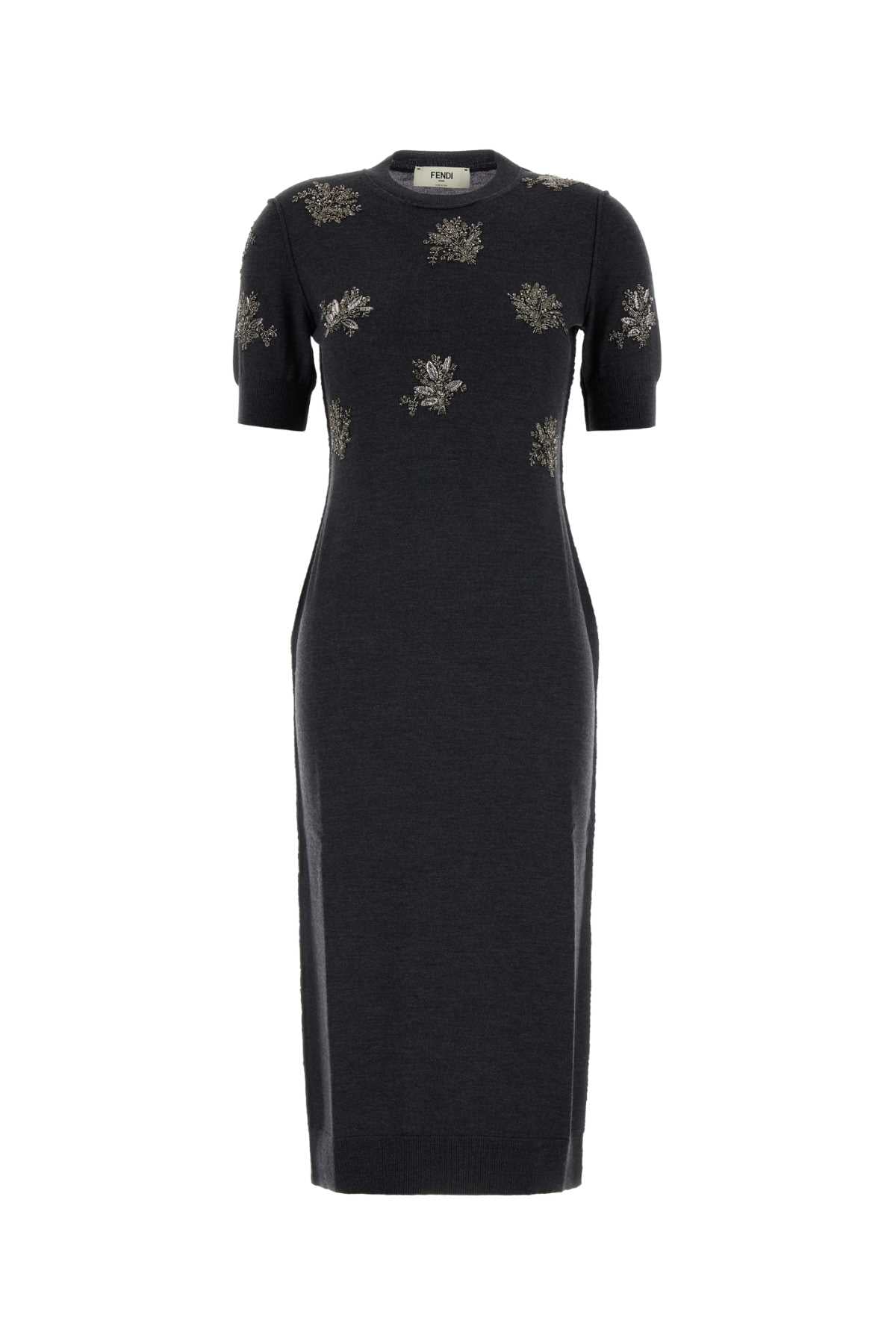 Knitted Dress — Charcoal