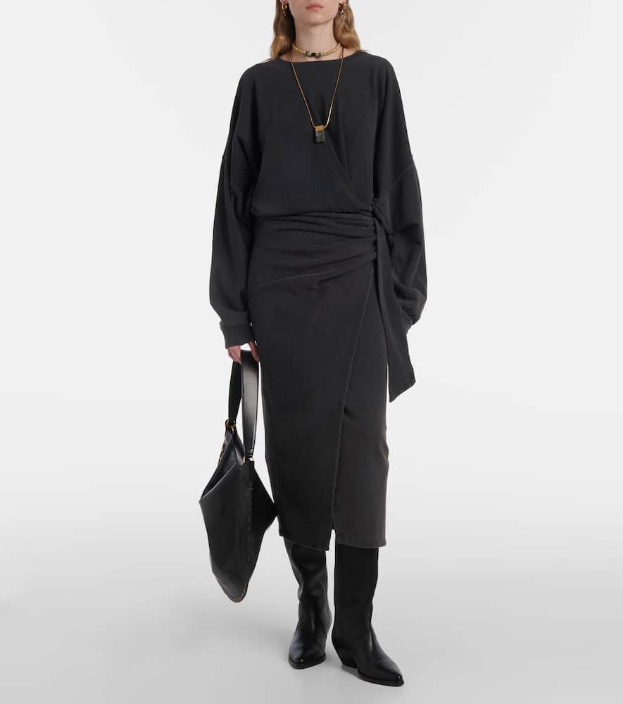 Sandrina cotton jersey sweatshirt dress