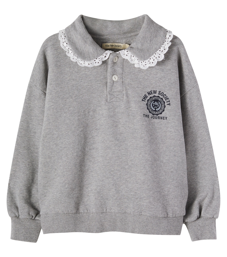 Ash cotton fleece sweatshirt