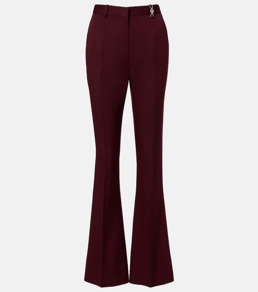 Wool flared pants