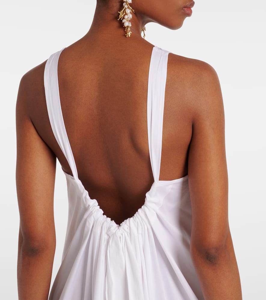 Romea cotton-blend poplin maxi dress