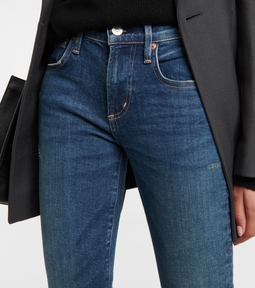 Mid-rise slim jeans