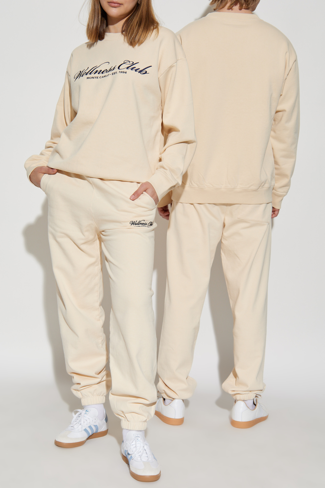 Sporty & Rich Sweatshirt From The 'Riviera' Collection, Unisex, Cream