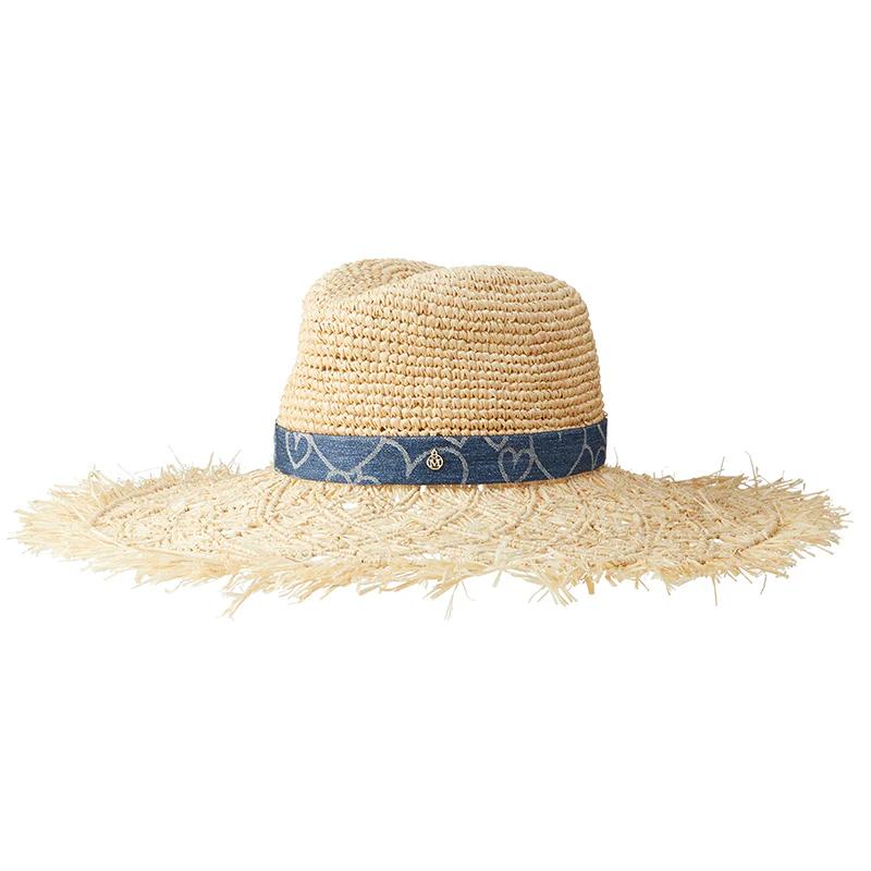Big Sheryl Heart Denim Ribbon Accessory