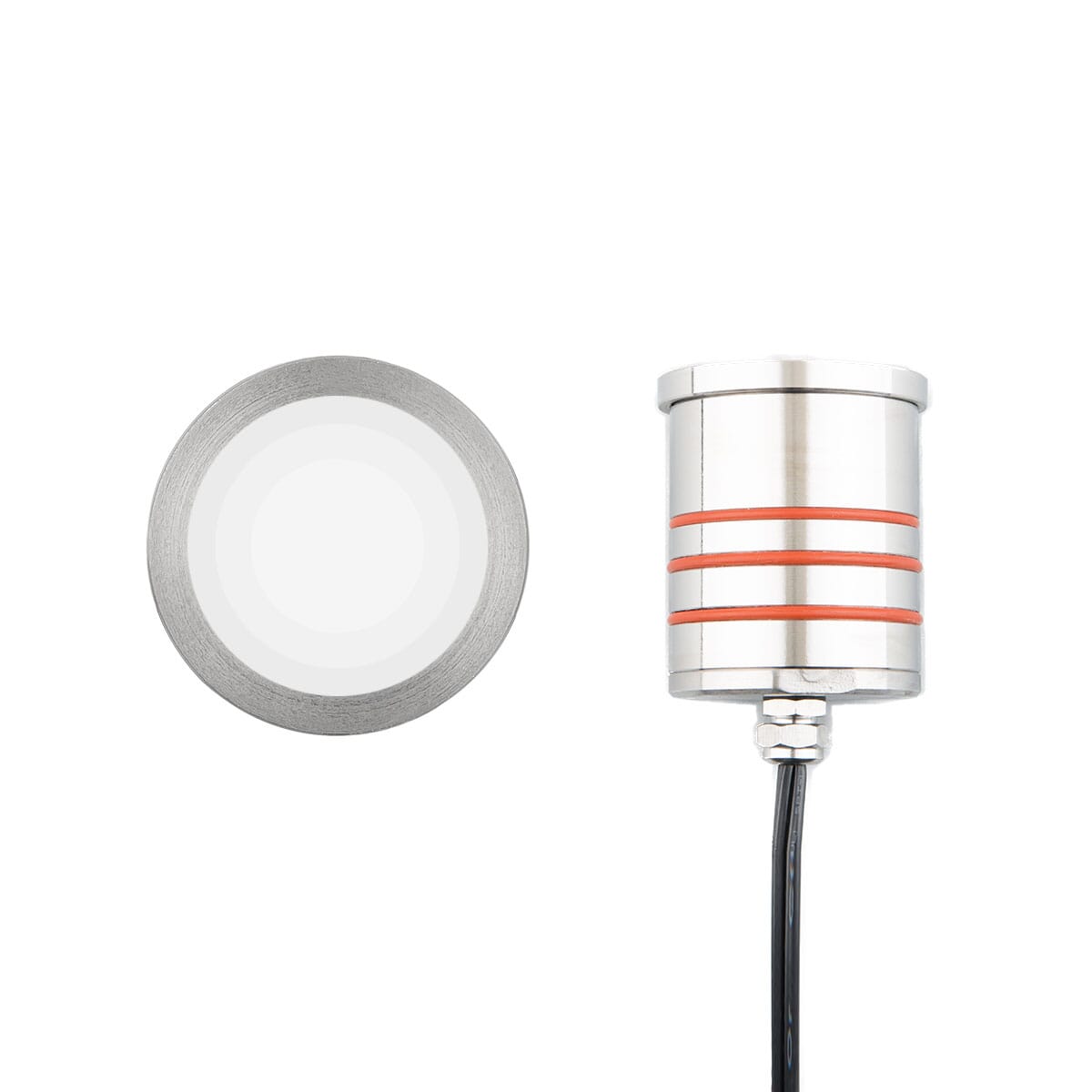 WAC Inground LED 12V Slim Round Indicator Light in Stainless Stee