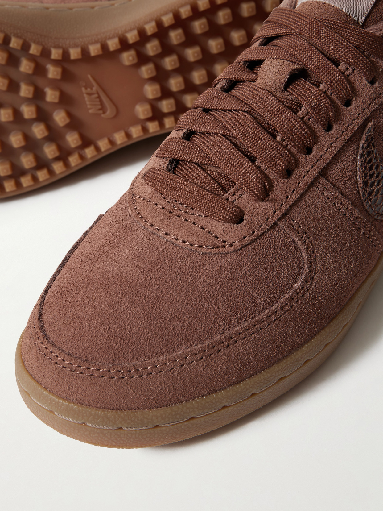 Field General Paneled Suede Sneakers - Brown
