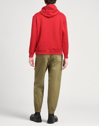 Lanvin Man Sweatshirt Red Size XS Cotton, Elastane