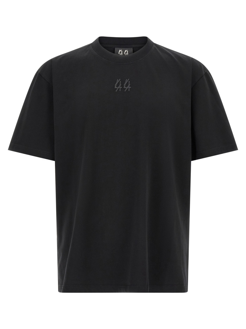 Classic logo-embroidered cotton T-shirt - Black