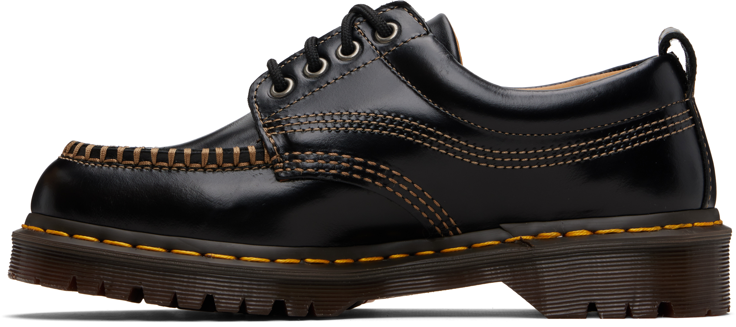 Black Leather Lowell Derbys